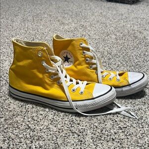 Converse Bright Yellow High-Top Sneakers